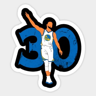 Steph Curry Number 30 Sticker